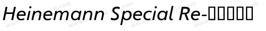 Heinemann Special Re字体转换